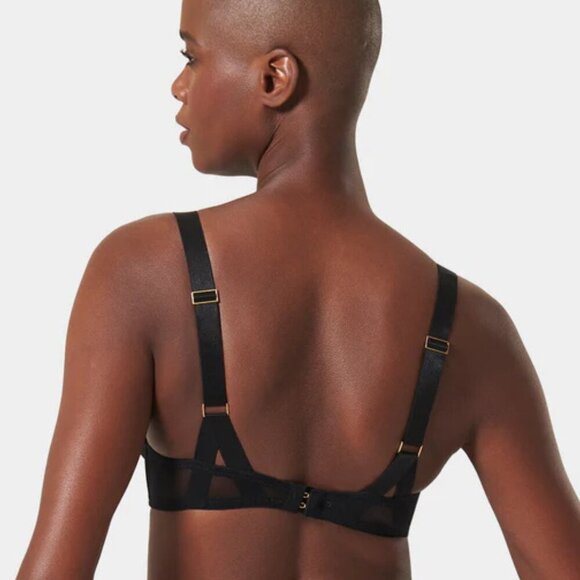 New! Bluebella Karolina Sheer Mesh Strappy Underwired Balcony Bra 10538 - Picture 3 of 10